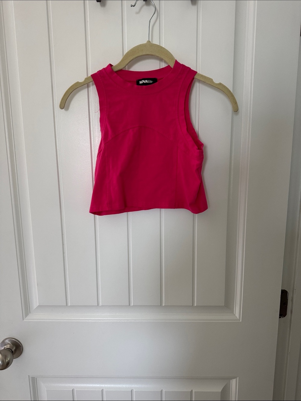 Girls' Hot Pink Sleeveless Tank Top